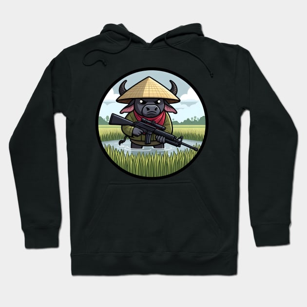 Tactical Buffalo Hoodie by Rawlifegraphic